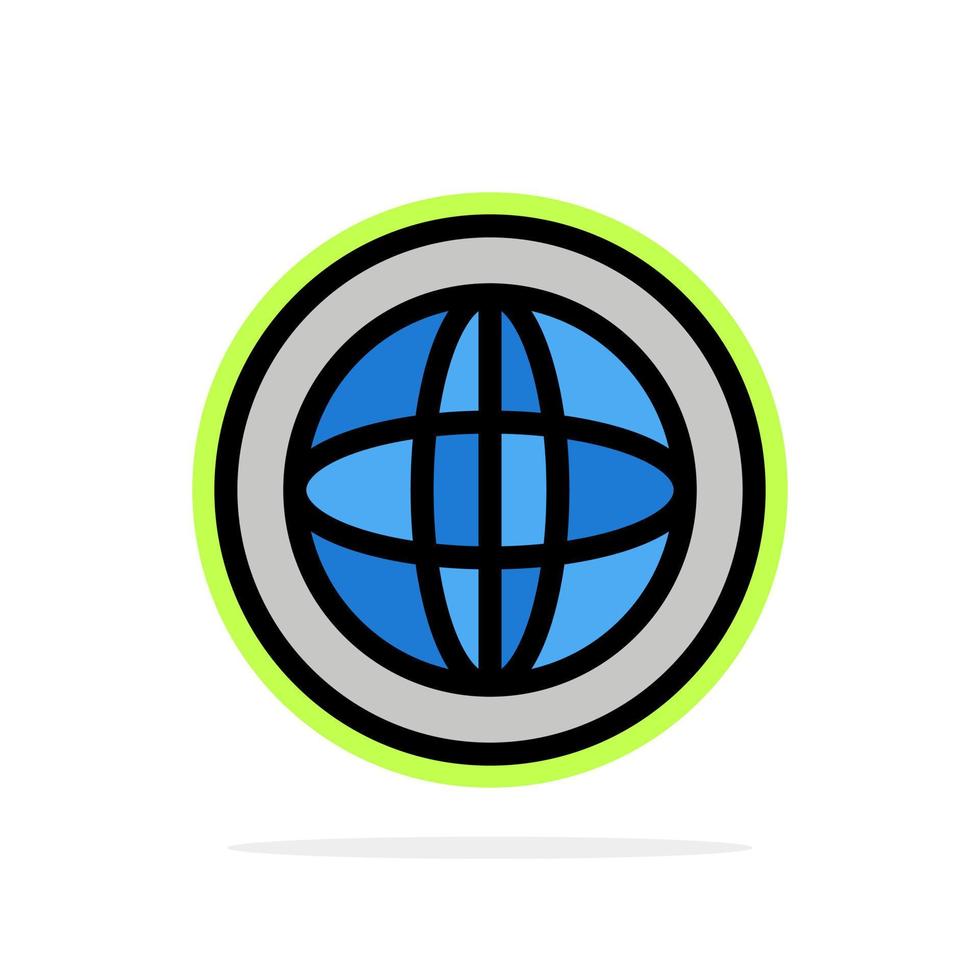 centro de comunicação ajuda global suporte ícone de cor plana de fundo círculo abstrato vetor