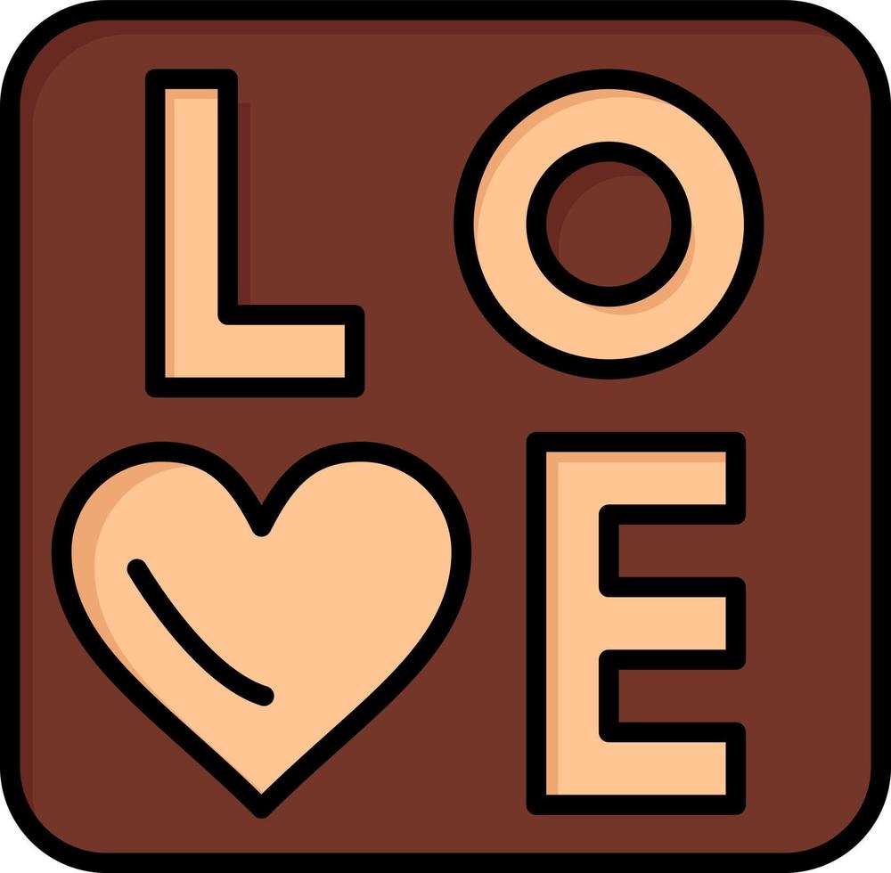 modelo de banner de ícone de vetor de ícone de cor plana de casamento de amor