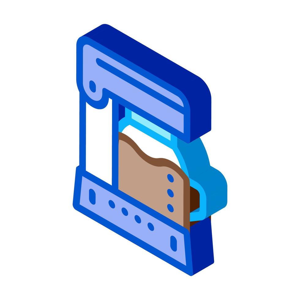 ilustração em vetor ícone isométrico de máquina de café