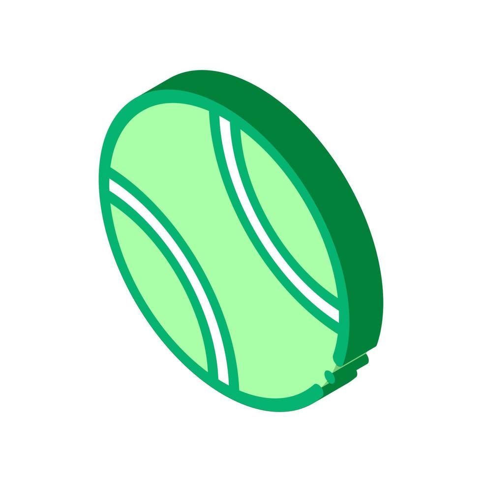 ilustração em vetor ícone isométrico de bola de jogo de tênis