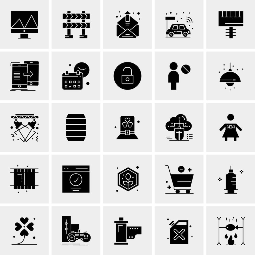 25 ícones de negócios universais vector ilustração de ícone criativo para usar em projeto relacionado à web e móvel