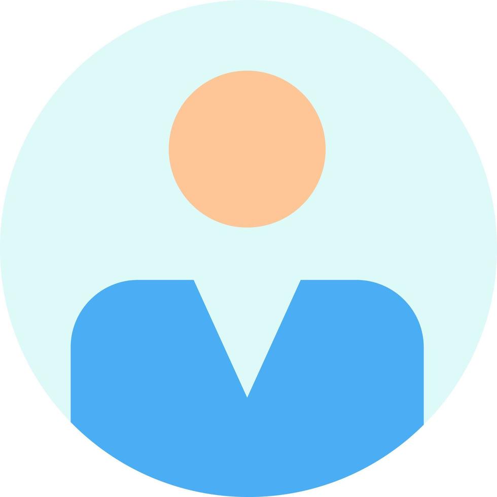 modelo de banner de ícone de vetor de ícone de cor plana de usuário de perfil de personalização pessoal