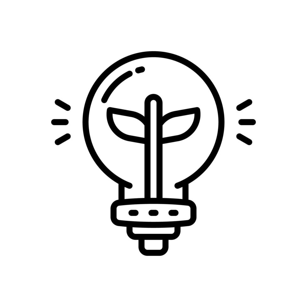 ícone de energia verde para seu site, celular, apresentação e design de logotipo. vetor