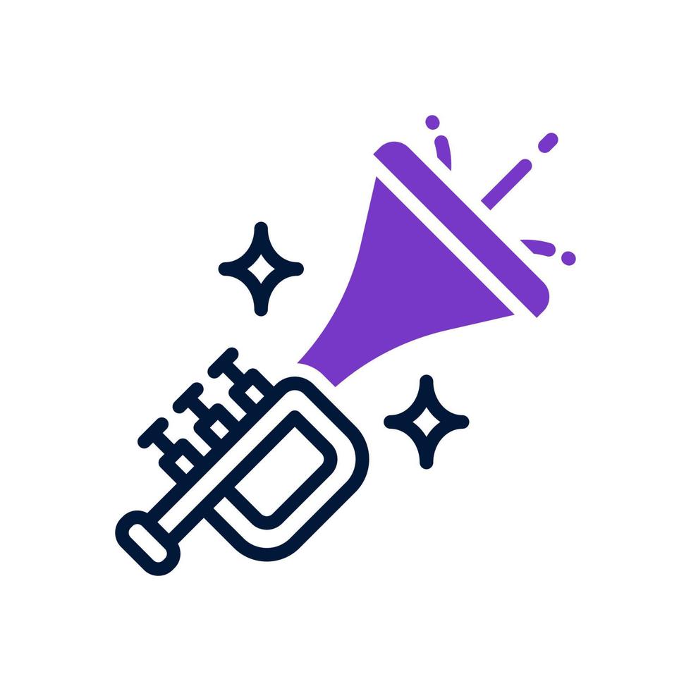 ícone de trompete para seu site, celular, apresentação e design de logotipo. vetor