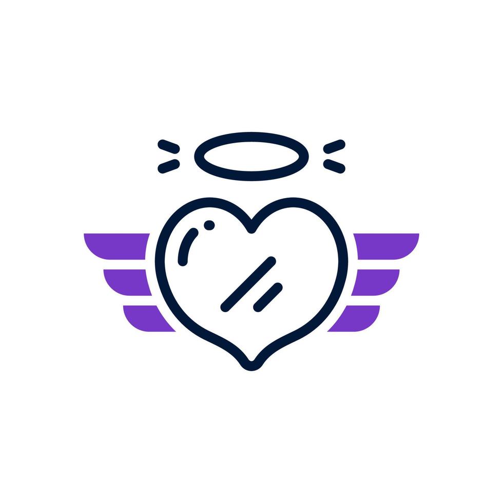 ícone de coração para seu site, celular, apresentação e design de logotipo. vetor