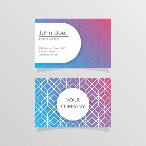 Modelo Stylistic Graphic Designer Business Card Template Vector