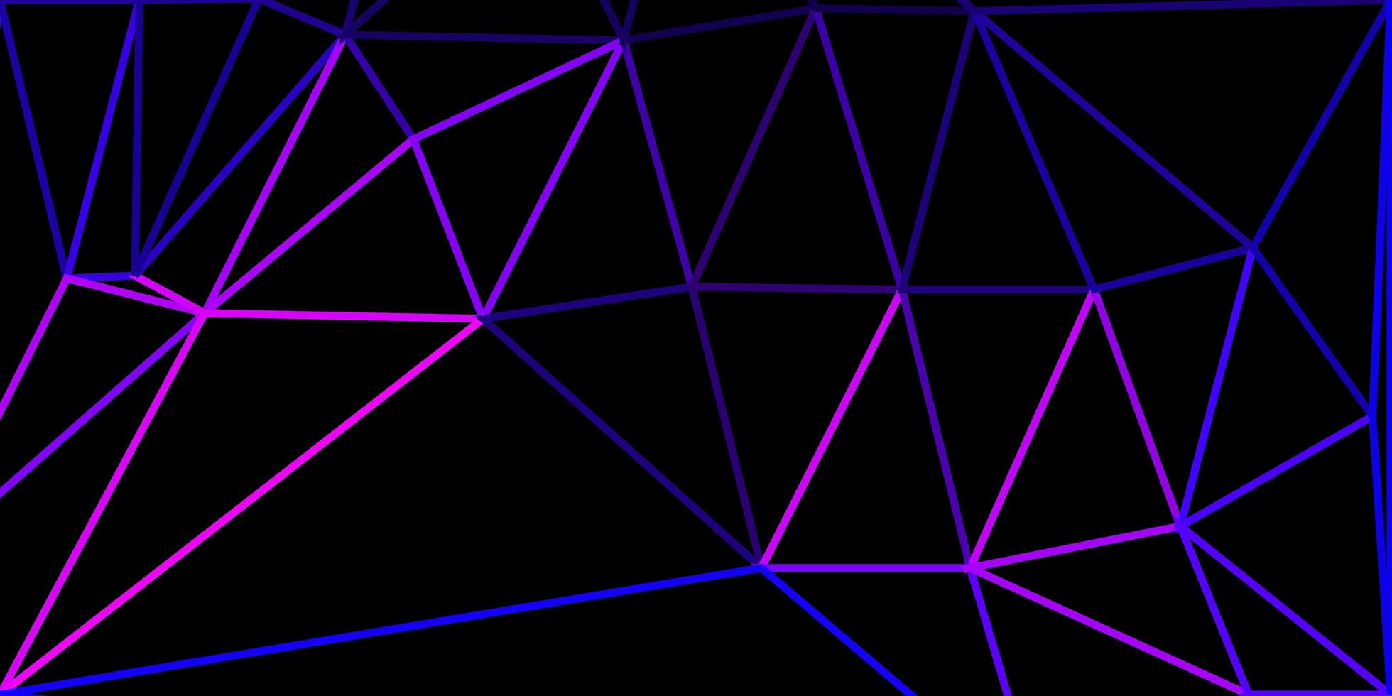 modelo de mosaico de triângulo de vetor roxo claro.