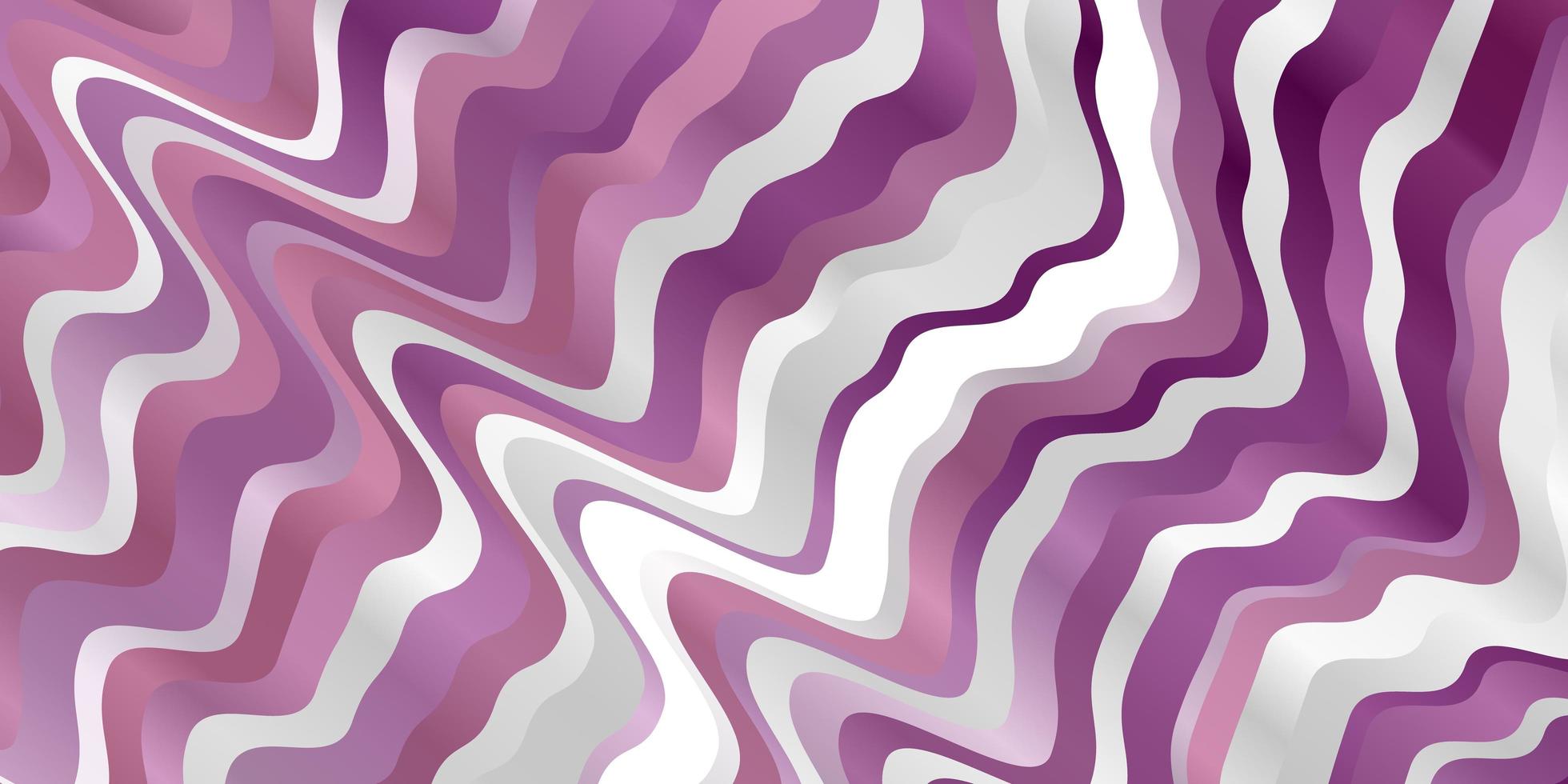 pano de fundo vector roxo claro com curvas.