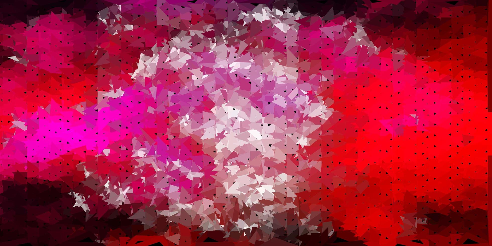 desenho de polígono gradiente de vetor rosa claro.