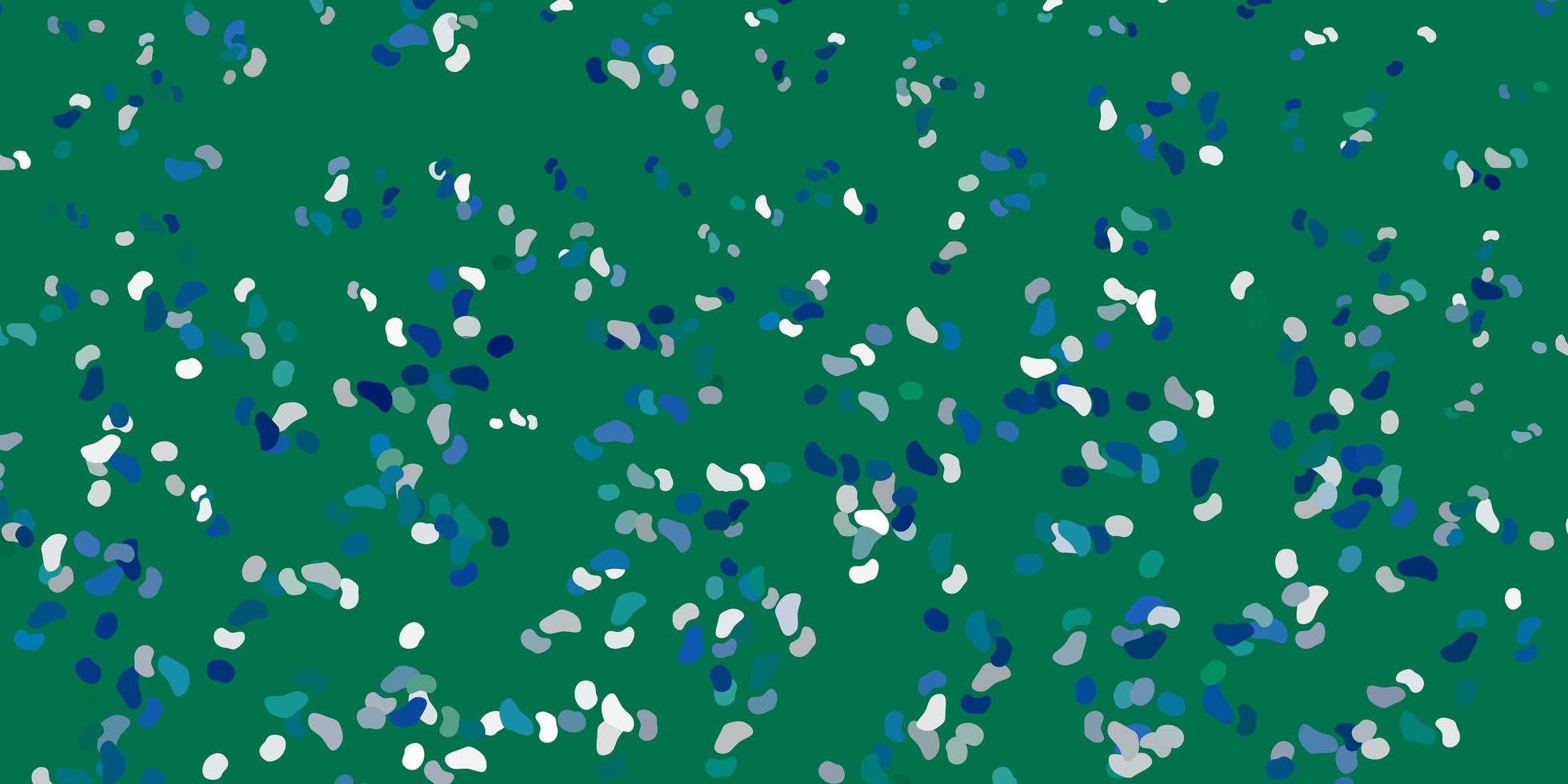 fundo vector azul e verde claro com formas aleatórias.