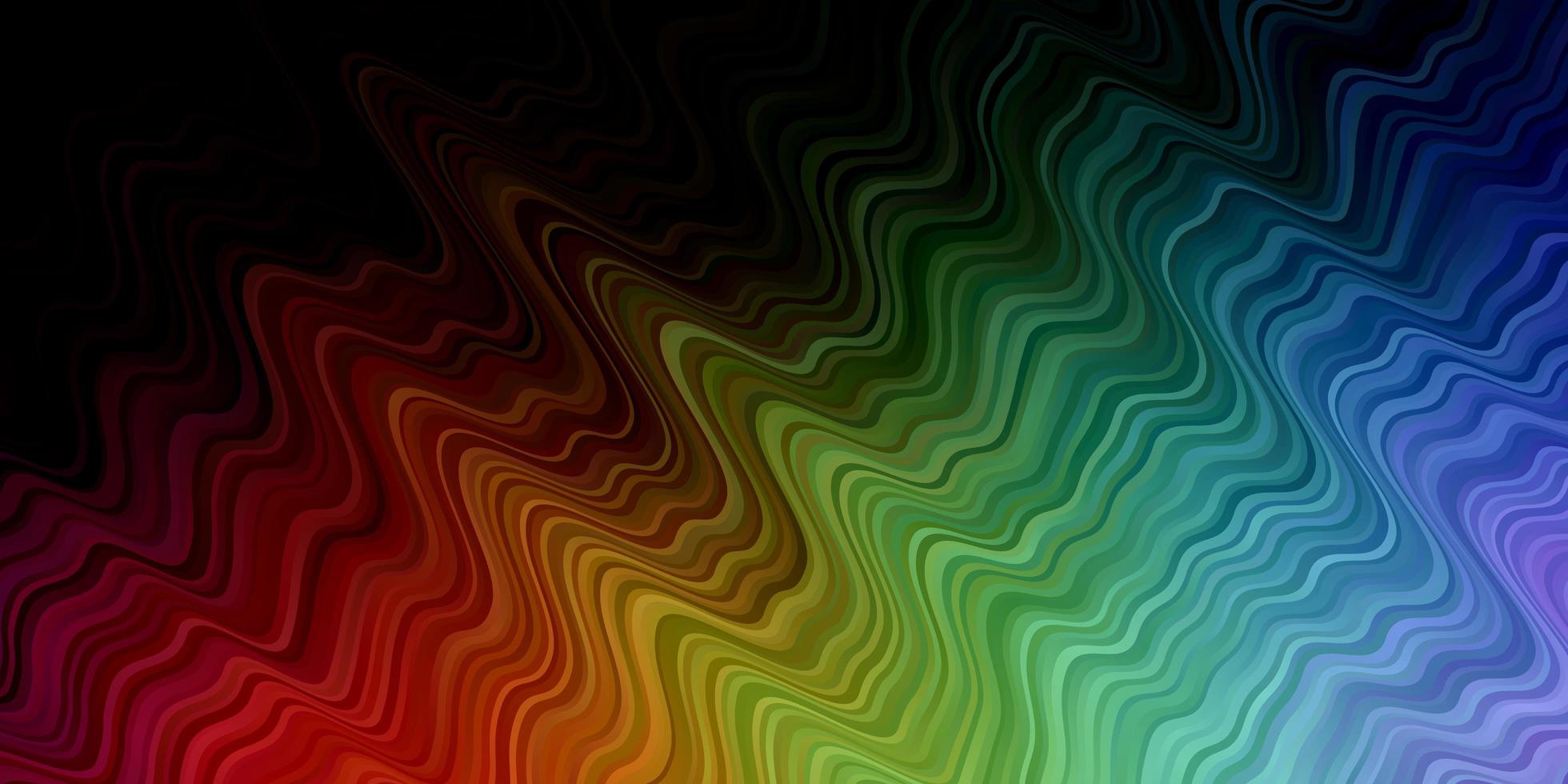 modelo de vetor multicolor escuro com linhas irônicas.