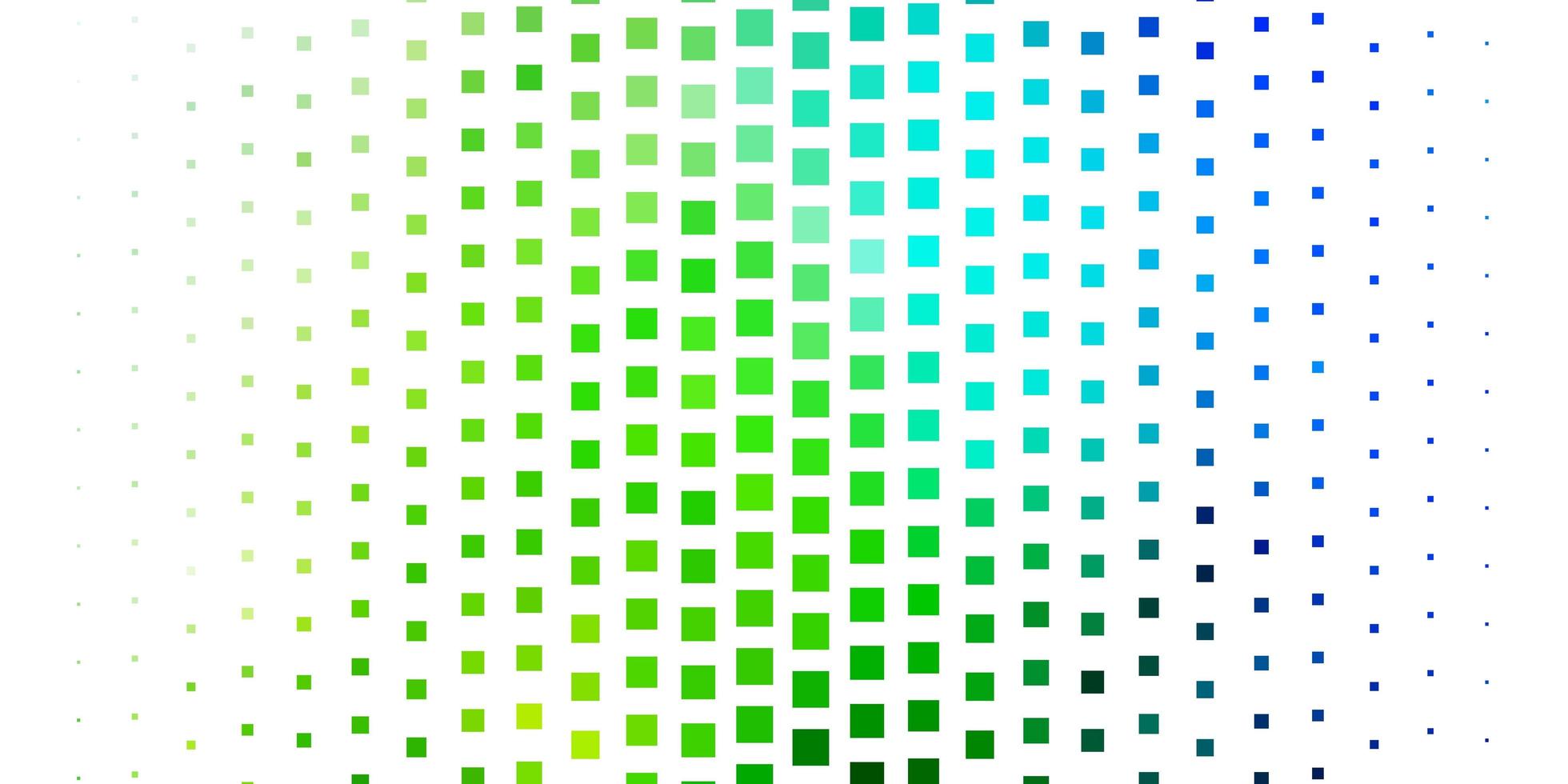 modelo de vetor azul e verde claro em retângulos.