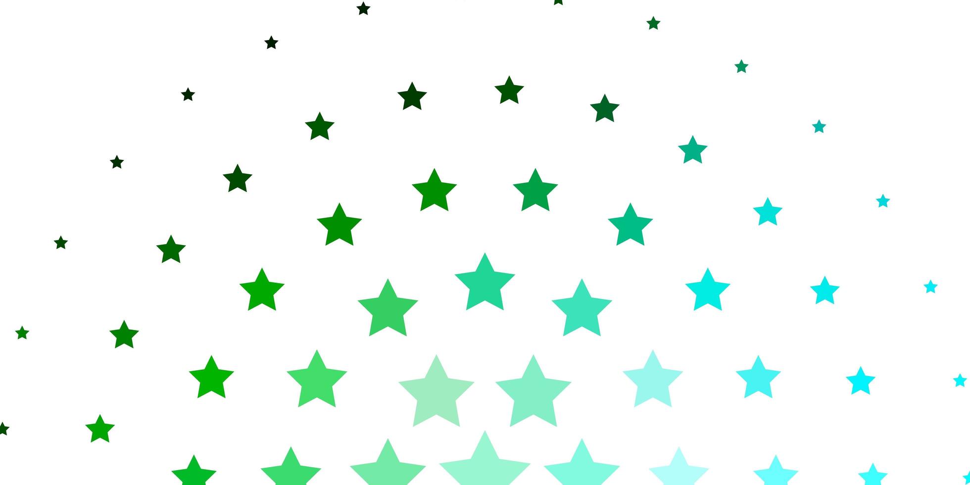 textura vector azul e verde claro com belas estrelas.