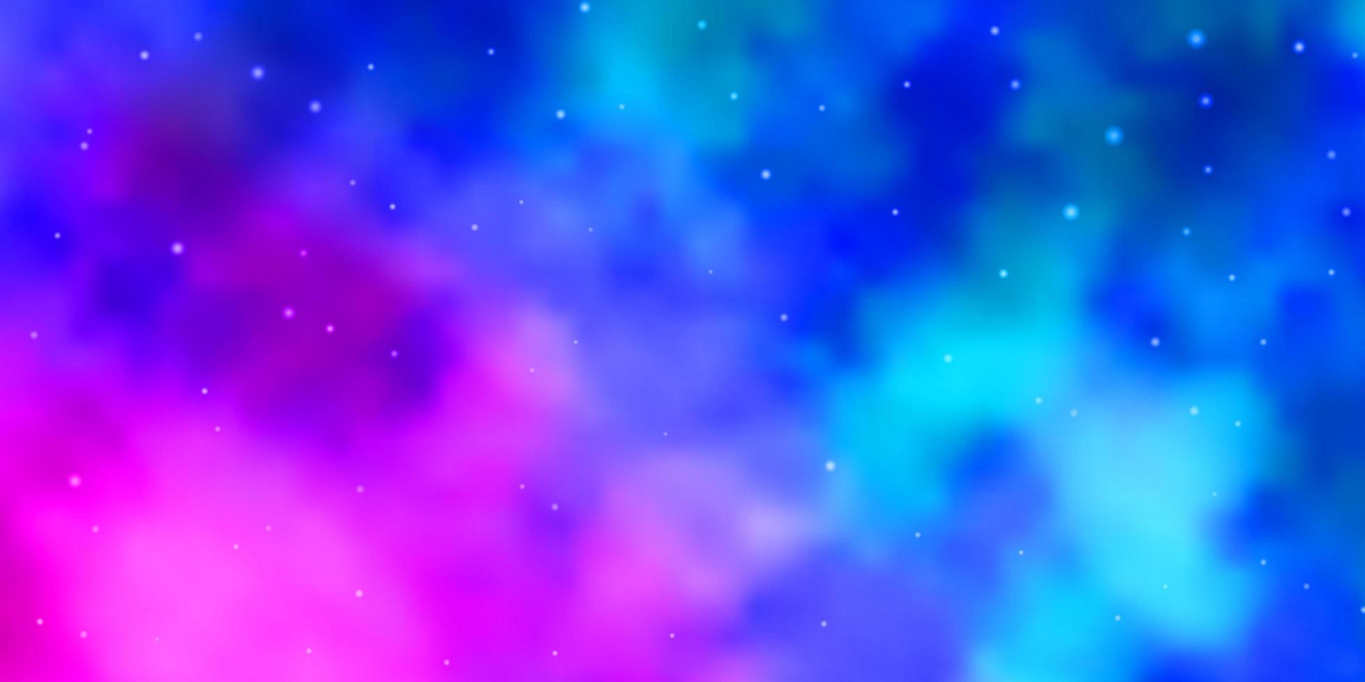 fundo vector rosa claro, azul com estrelas pequenas e grandes.