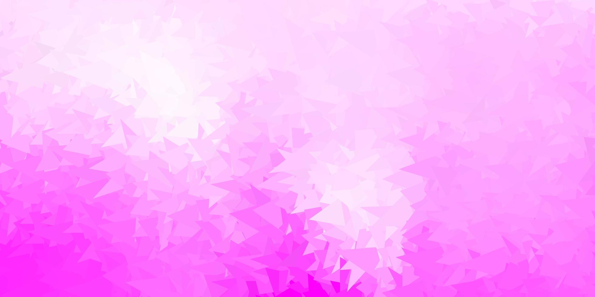 papel de parede poligonal geométrico de vetor rosa claro.