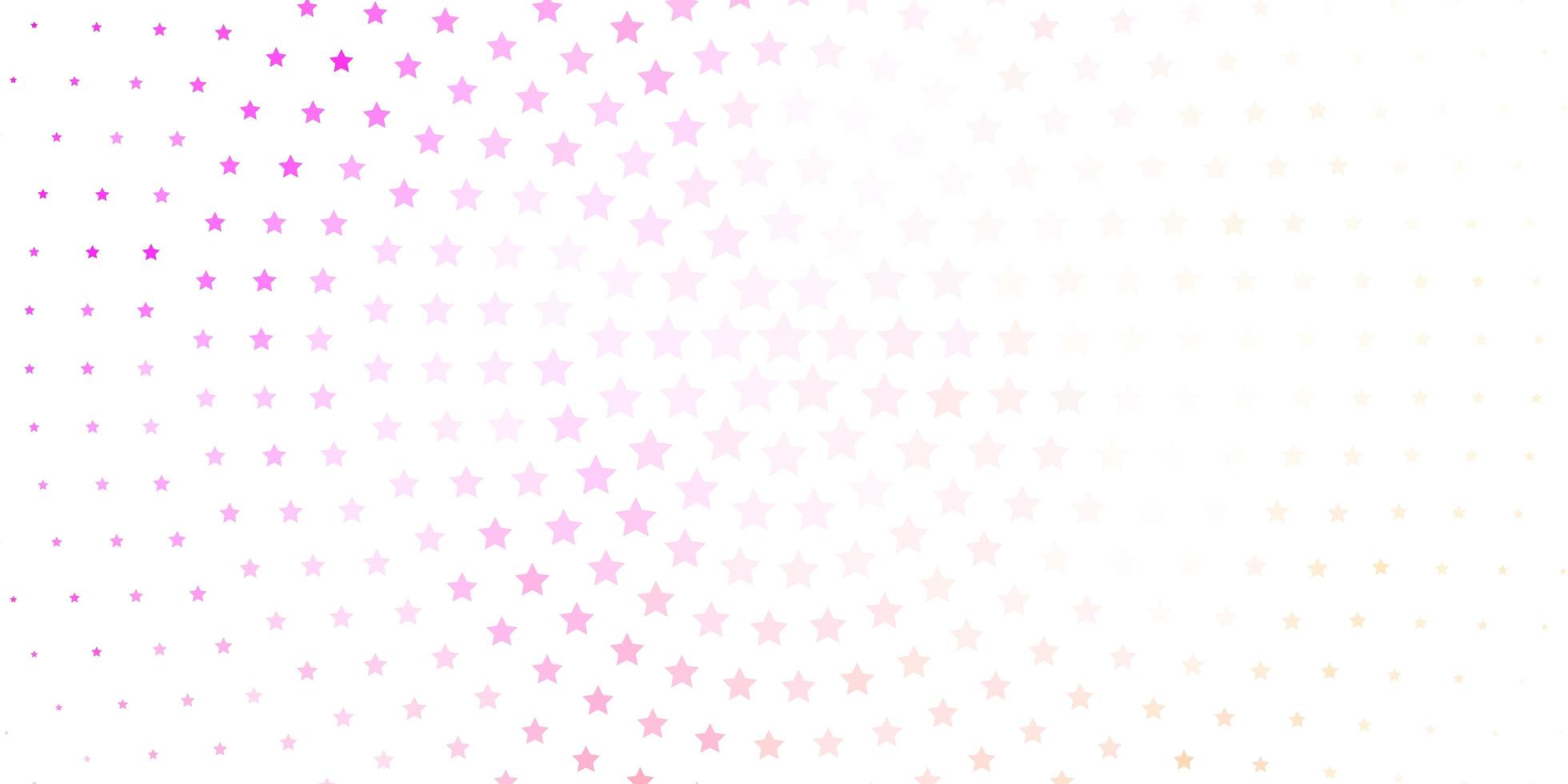 fundo vector rosa claro com estrelas coloridas.