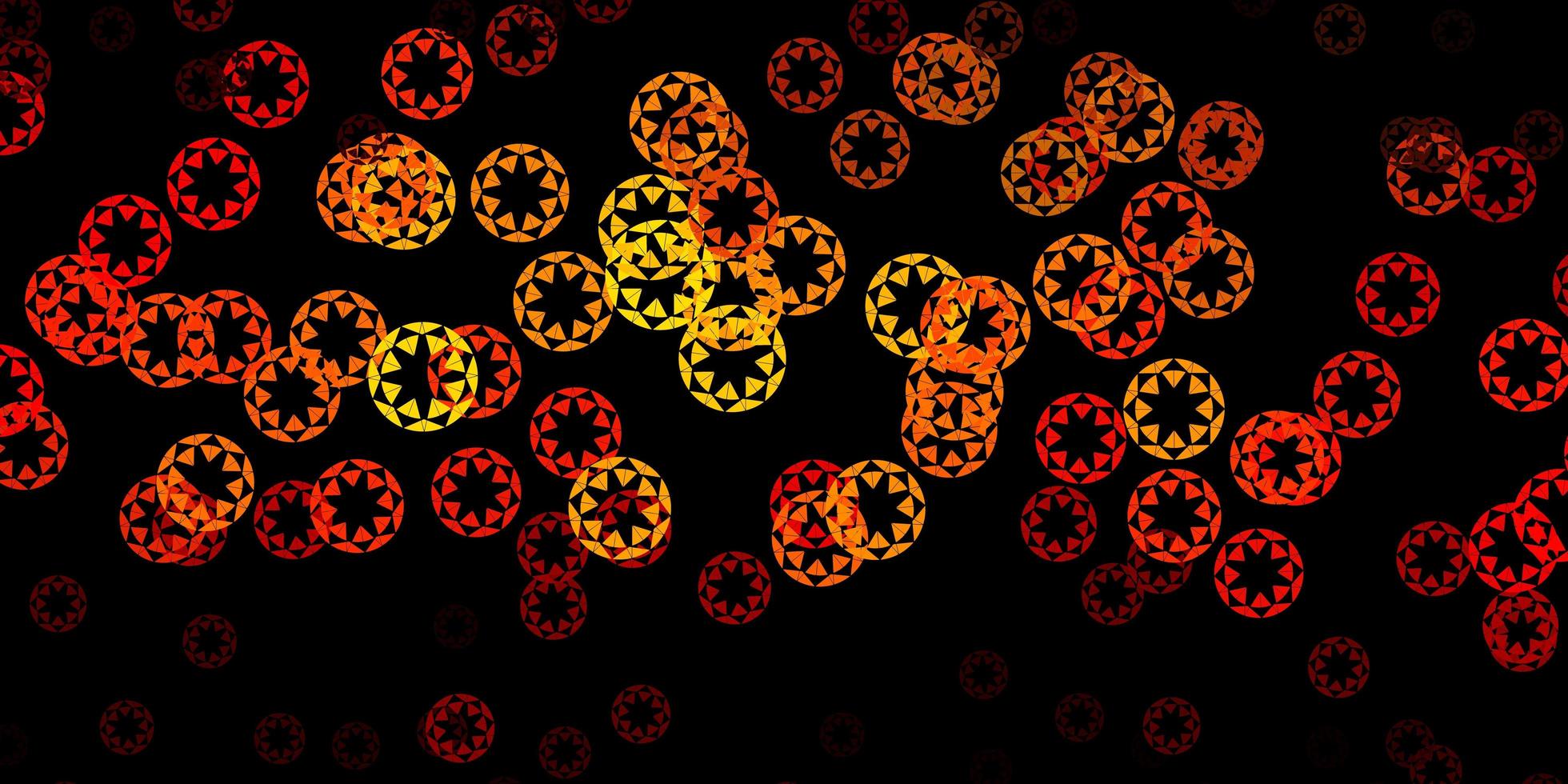 padrão de vetor laranja escuro com esferas