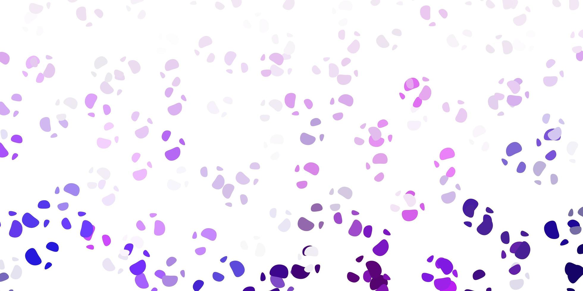 Pano de fundo vector roxo claro com formas caóticas