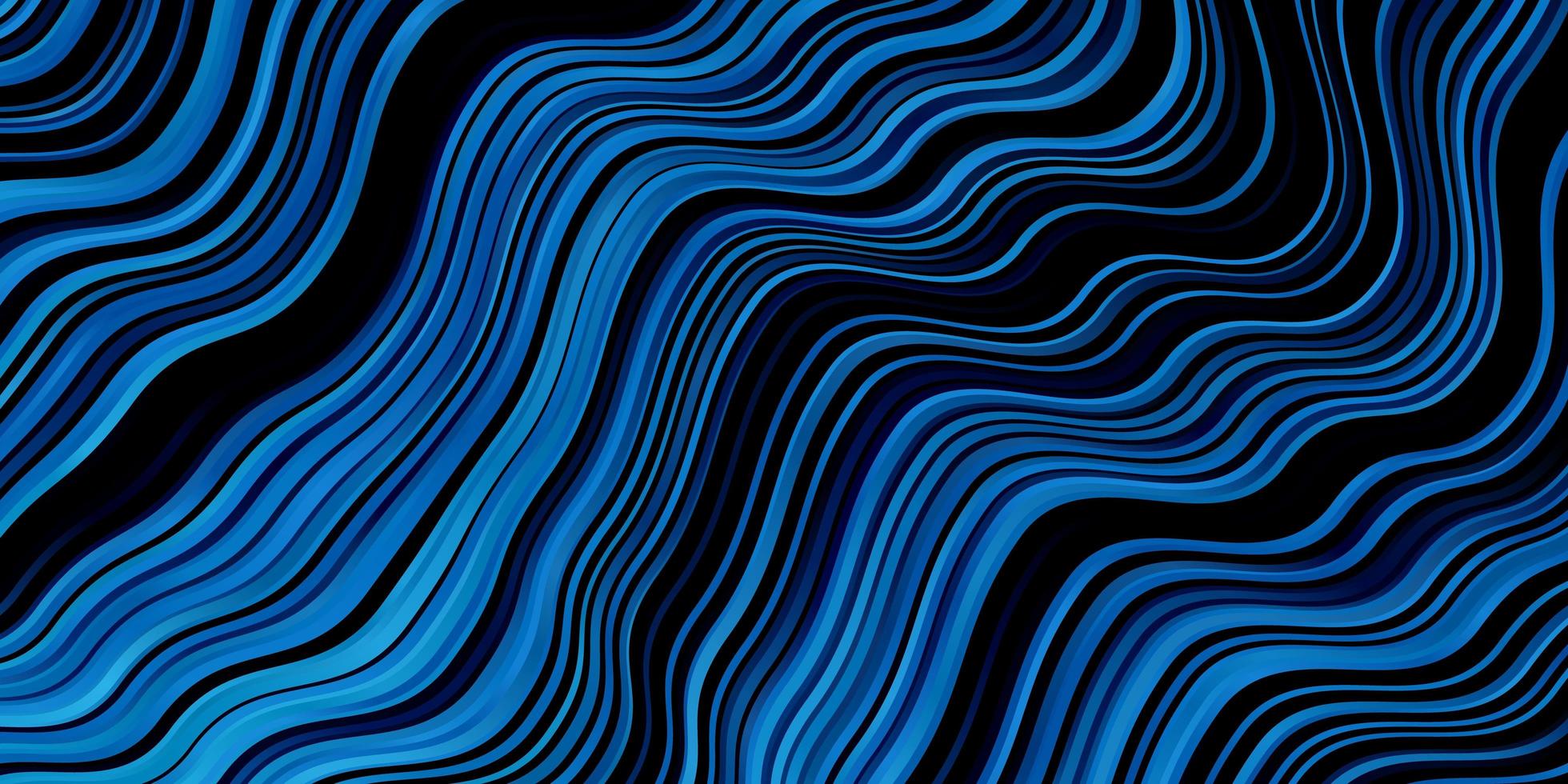 layout de vetor de azul escuro com linhas irônicas.