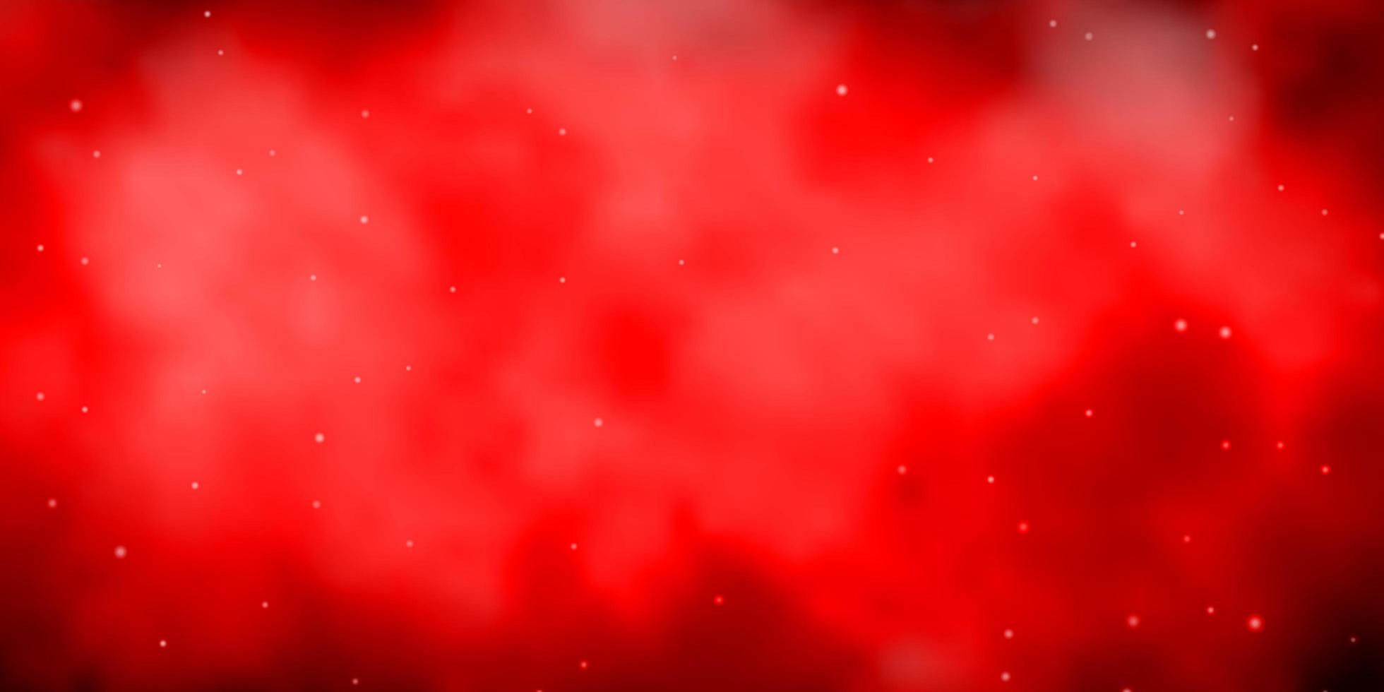 fundo vector vermelho escuro com estrelas coloridas.