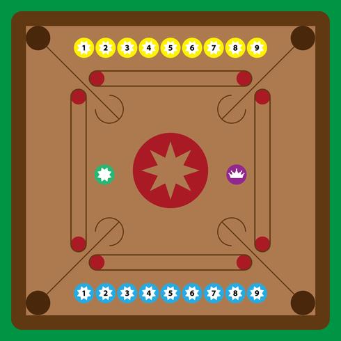 Ilustração vetorial da placa Carrom vetor