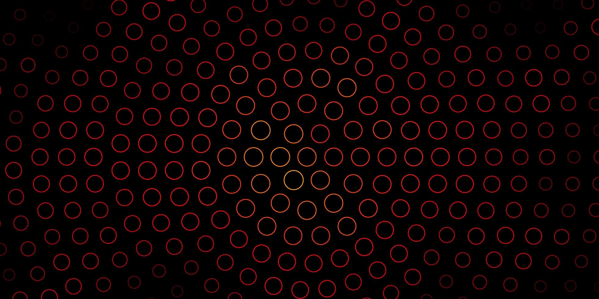 fundo vector vermelho escuro com círculos.
