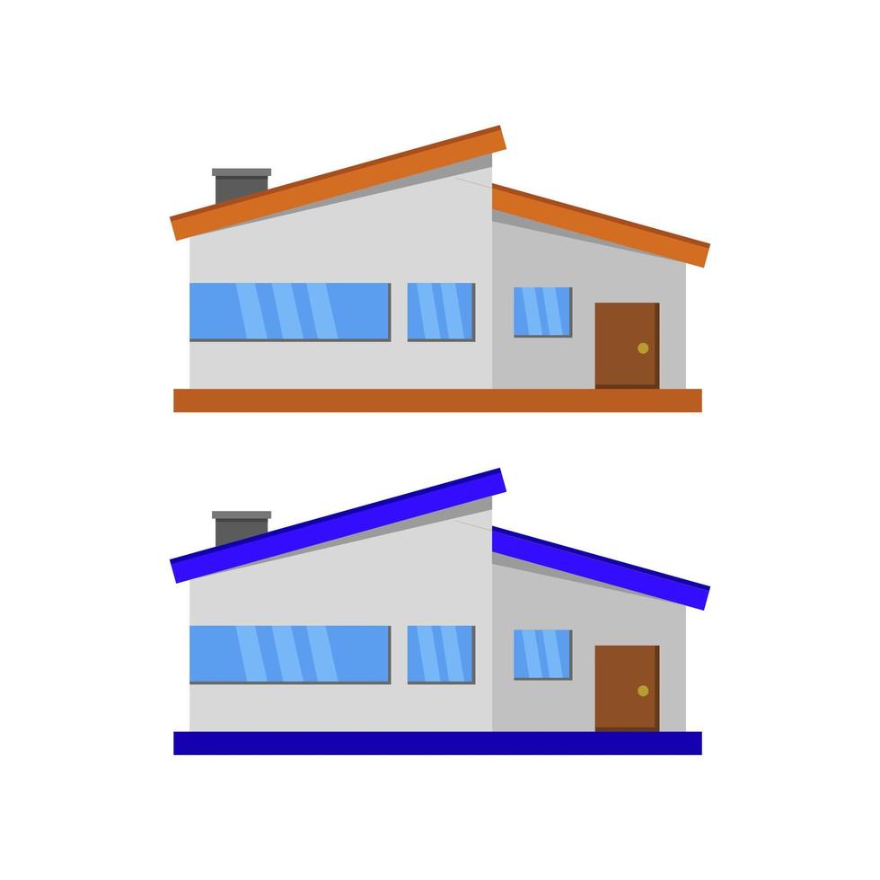 casa isométrica ilustrada em fundo branco vetor