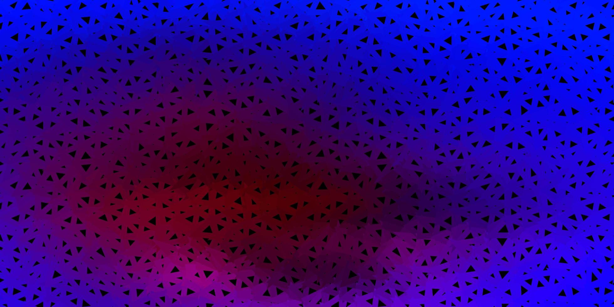 azul escuro, vermelho padrão de triângulo abstrato de vetor. vetor