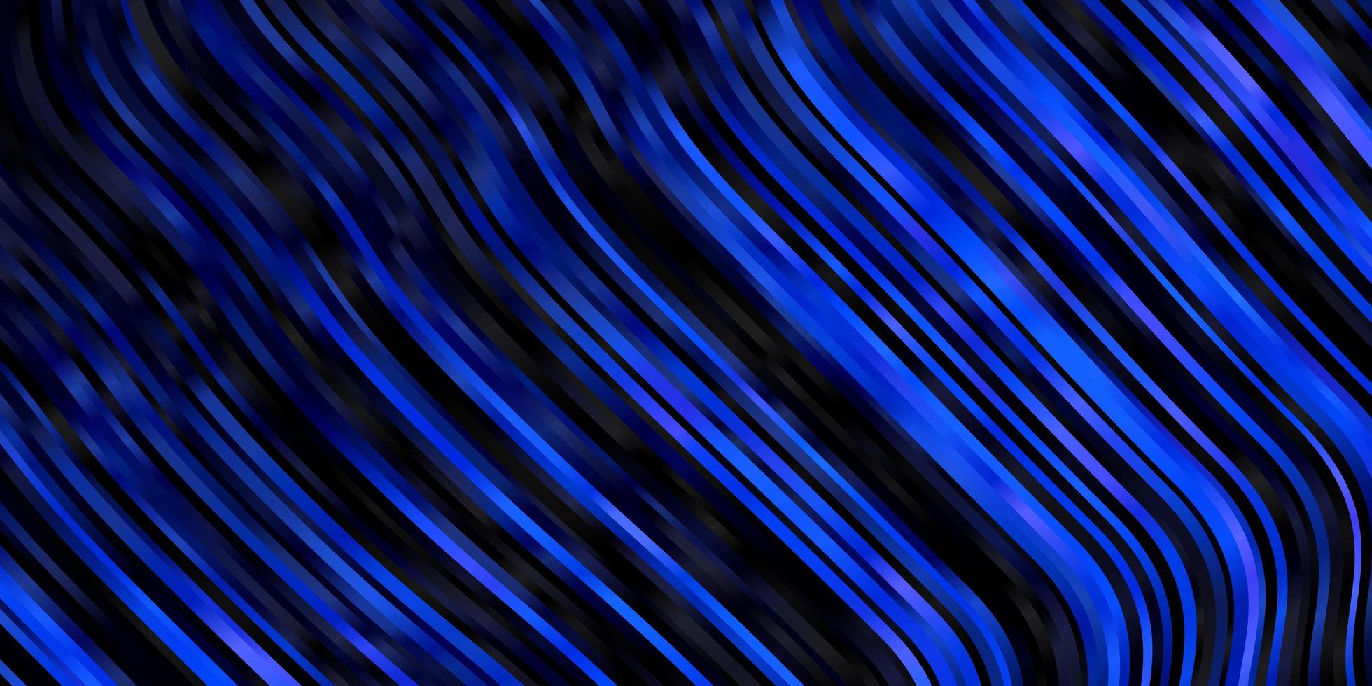 pano de fundo vector azul escuro com curvas.