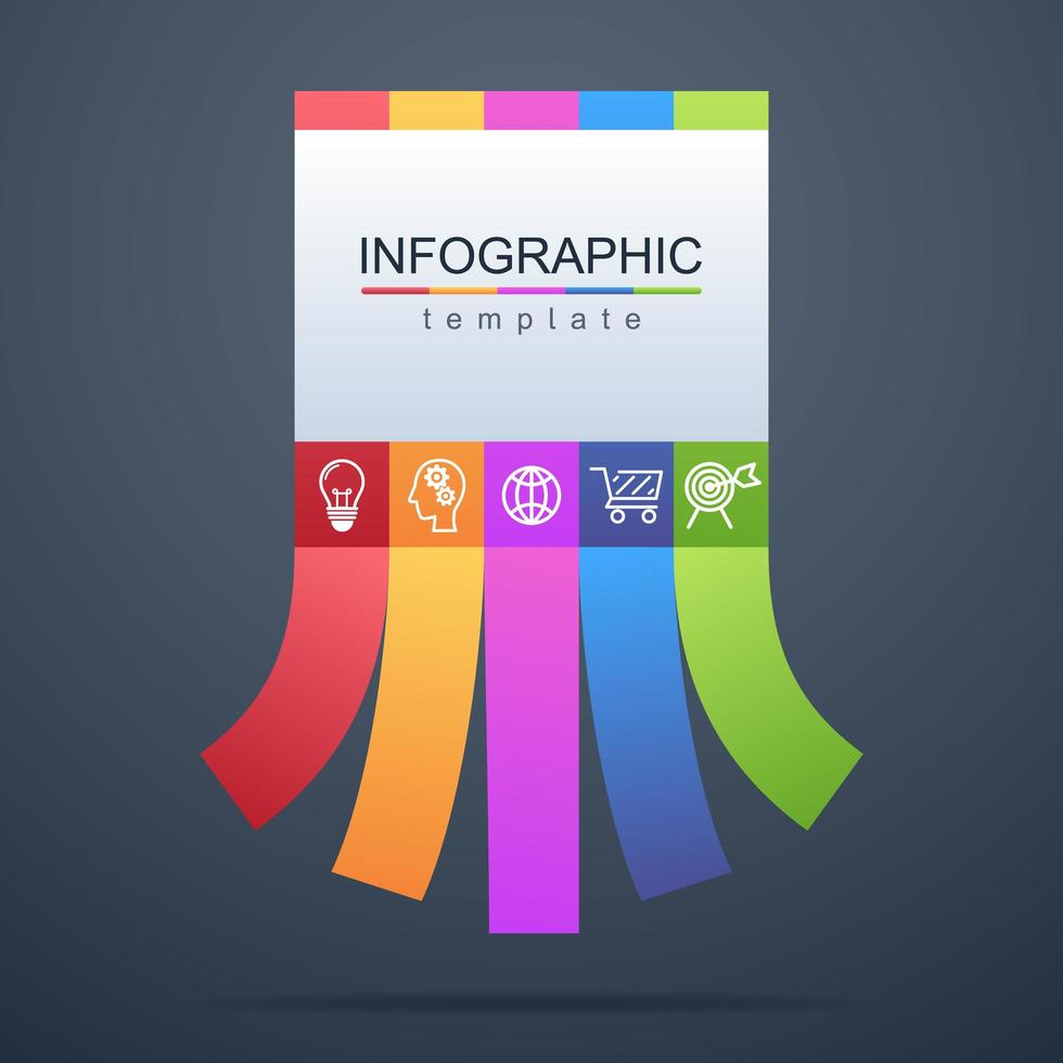 infográfico moderno modelo corporativo e de negócios vetor