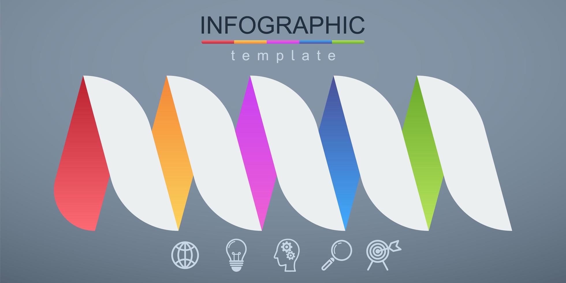 infográfico moderno modelo corporativo e de negócios vetor