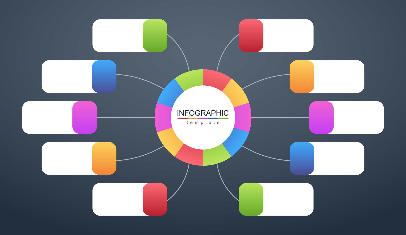 infográfico moderno modelo de banner corporativo e de negócios vetor