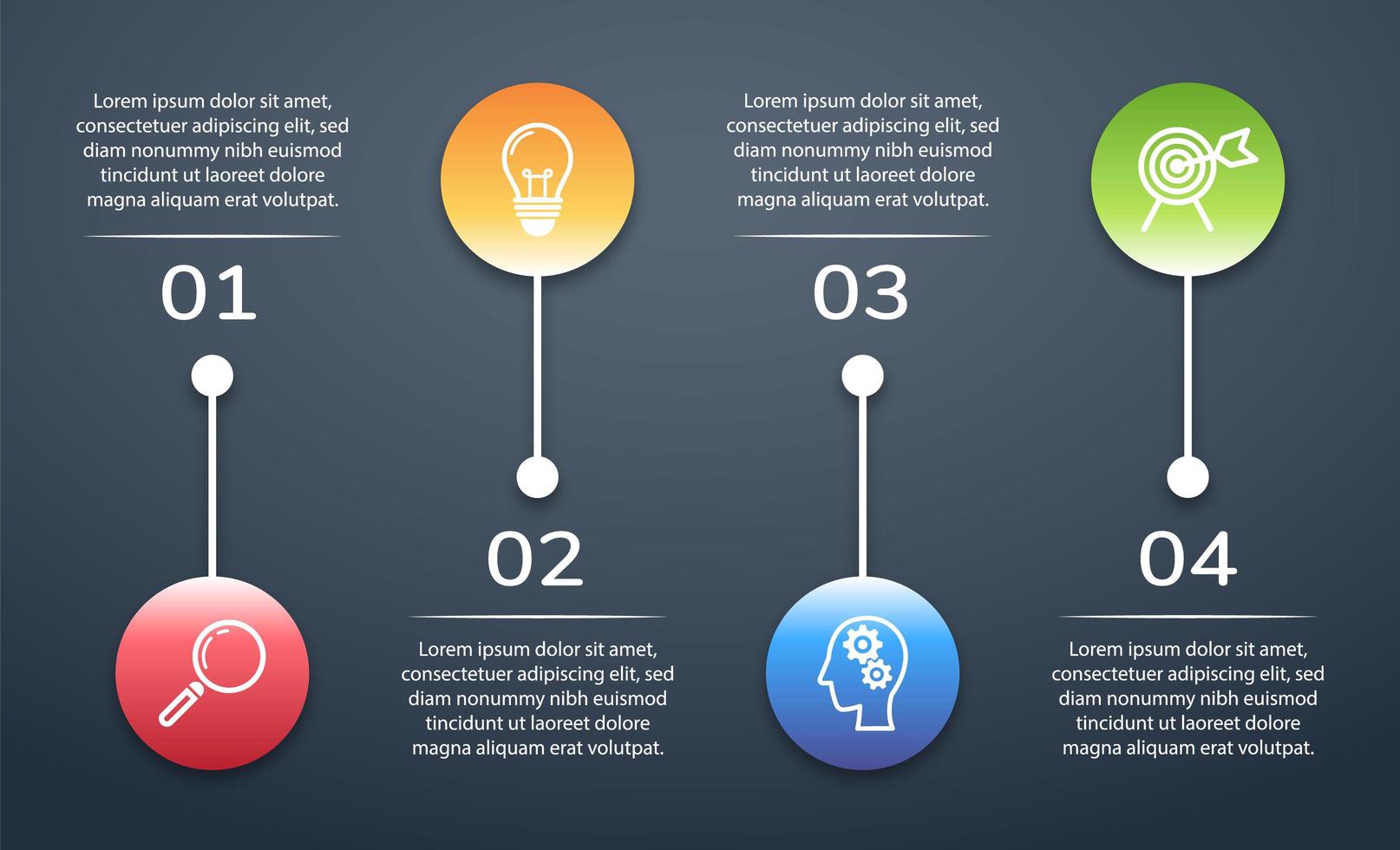 infográfico moderno modelo de banner corporativo e de negócios vetor