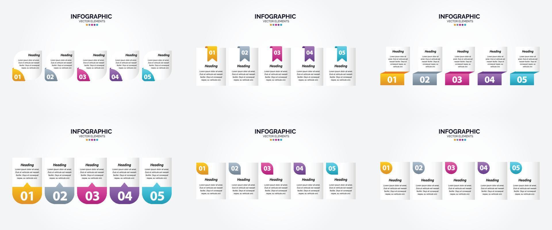 use essas ilustrações vetoriais para criar infográficos exclusivos para publicidade. brochuras. panfletos. e revistas. vetor