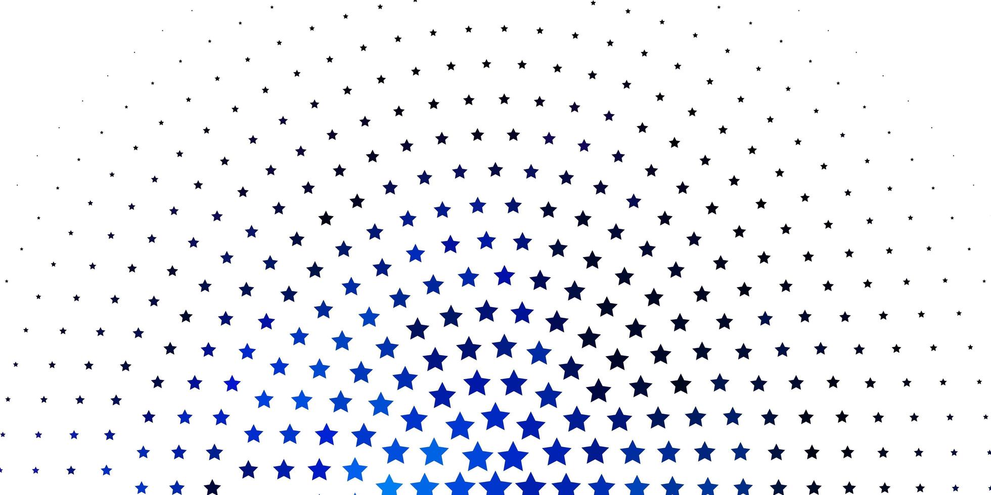 fundo vector azul claro com estrelas coloridas.