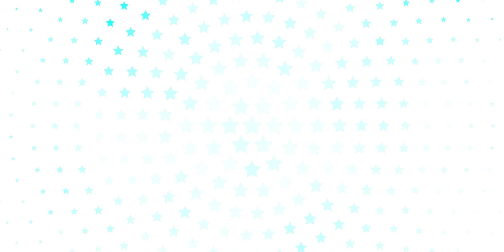 fundo vector azul claro com estrelas coloridas.