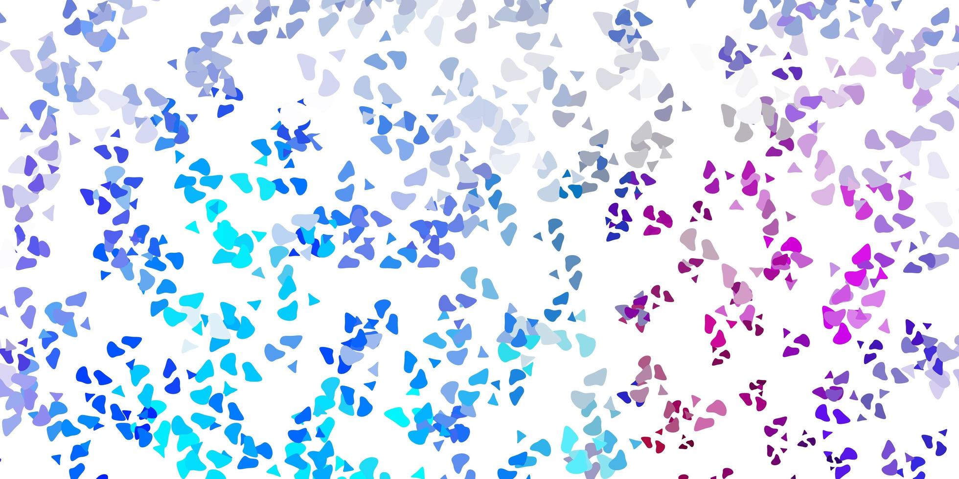 fundo vector rosa claro azul com formas aleatórias