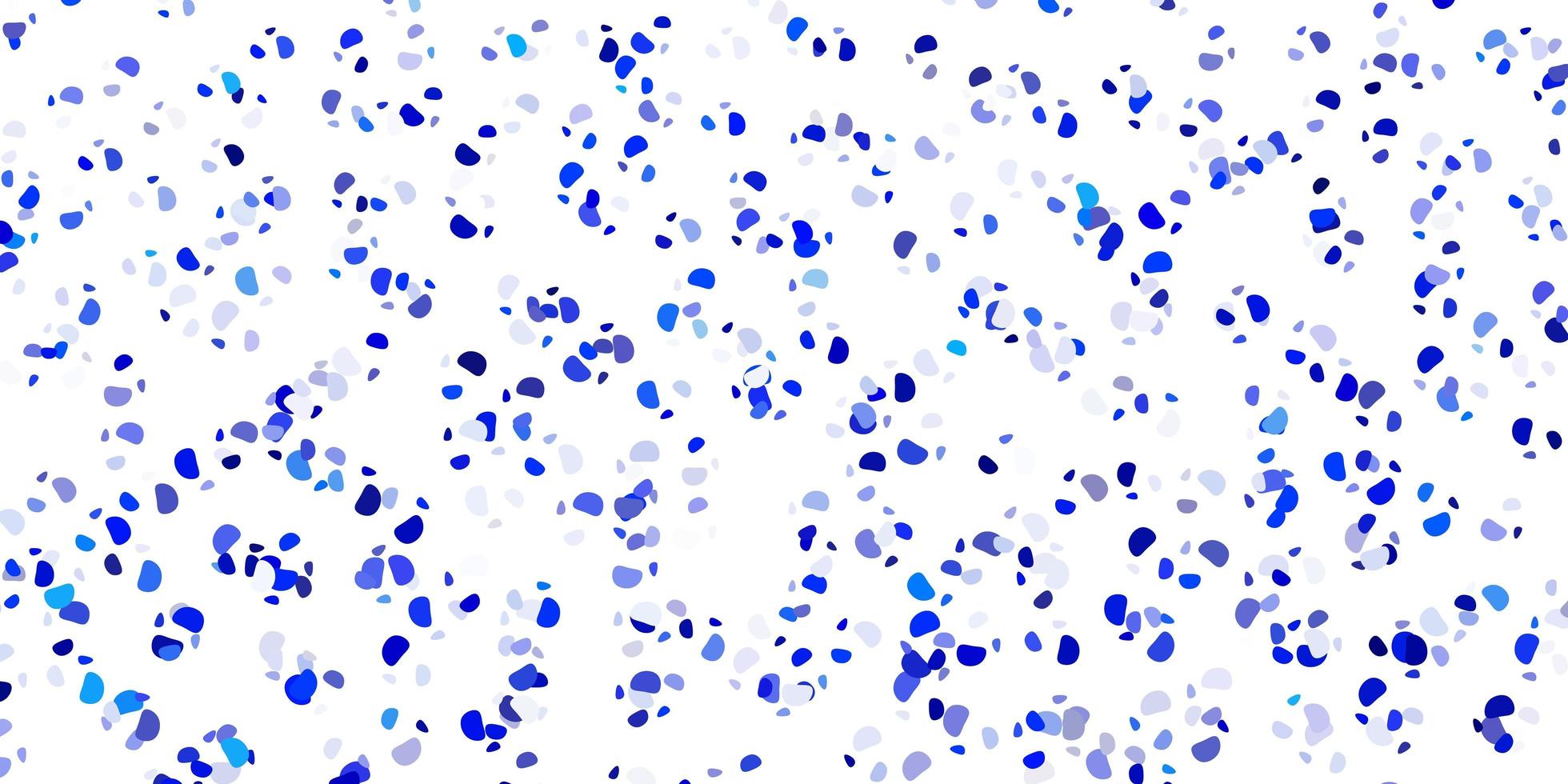 pano de fundo vector azul claro com formas caóticas.