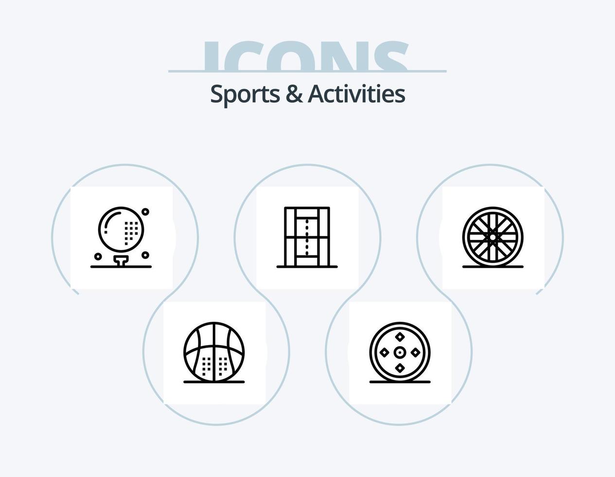 design de ícones do pacote de ícones de linha de esportes e atividades 5. Esportes. placa ludo. lazer. ludo. Esportes vetor