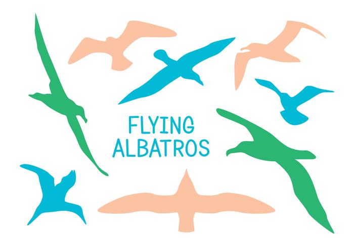 Vetores Silhouette Albatros