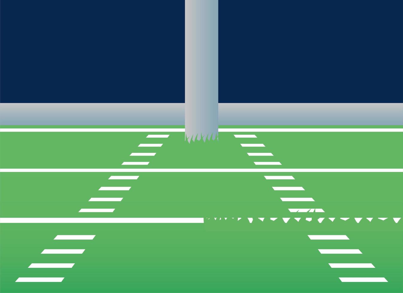 ícone da cena do campo de futebol americano vetor