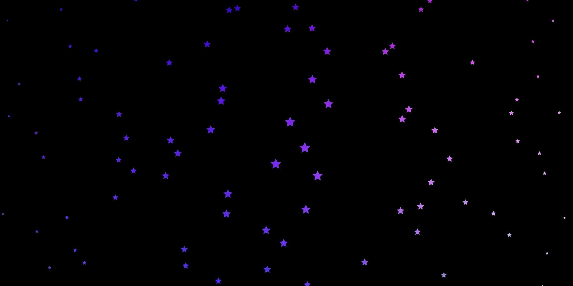 modelo de vetor rosa escuro, azul com estrelas de néon.