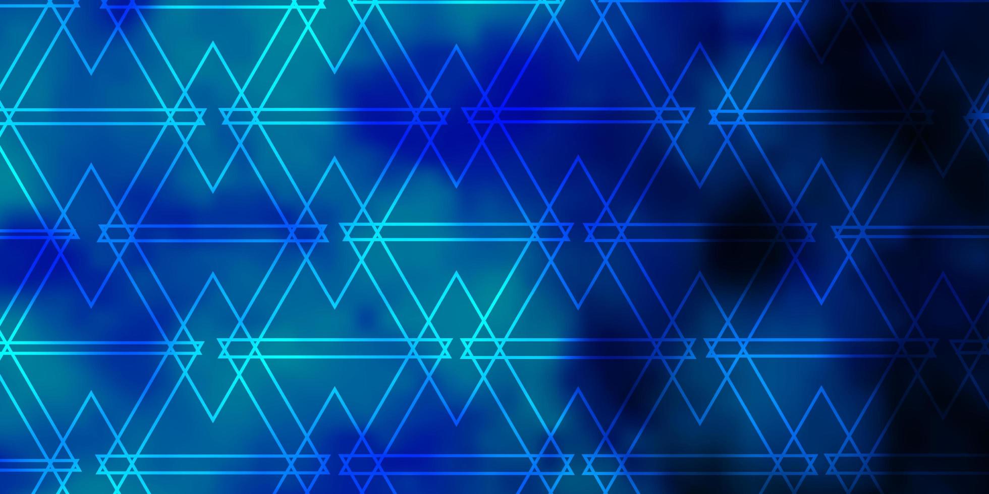 pano de fundo azul claro do vetor com linhas, triângulos.
