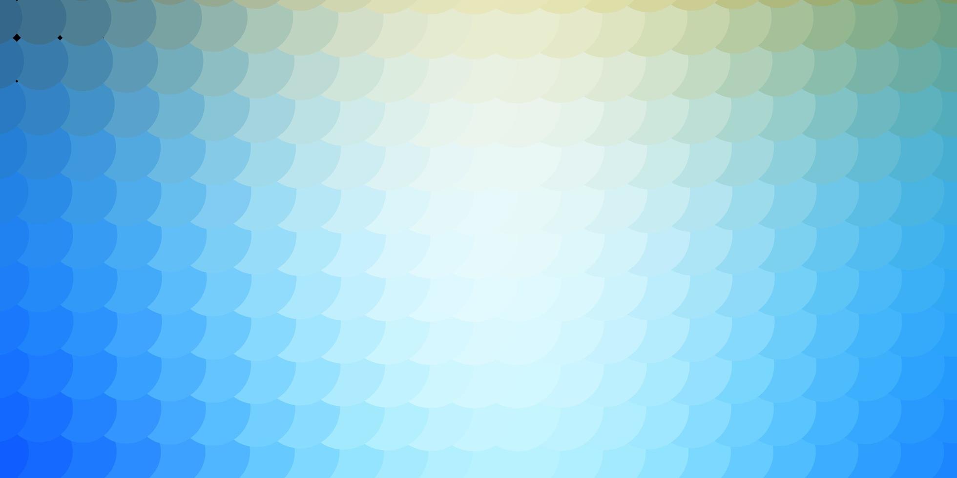 fundo vector azul, amarelo claro com círculos.