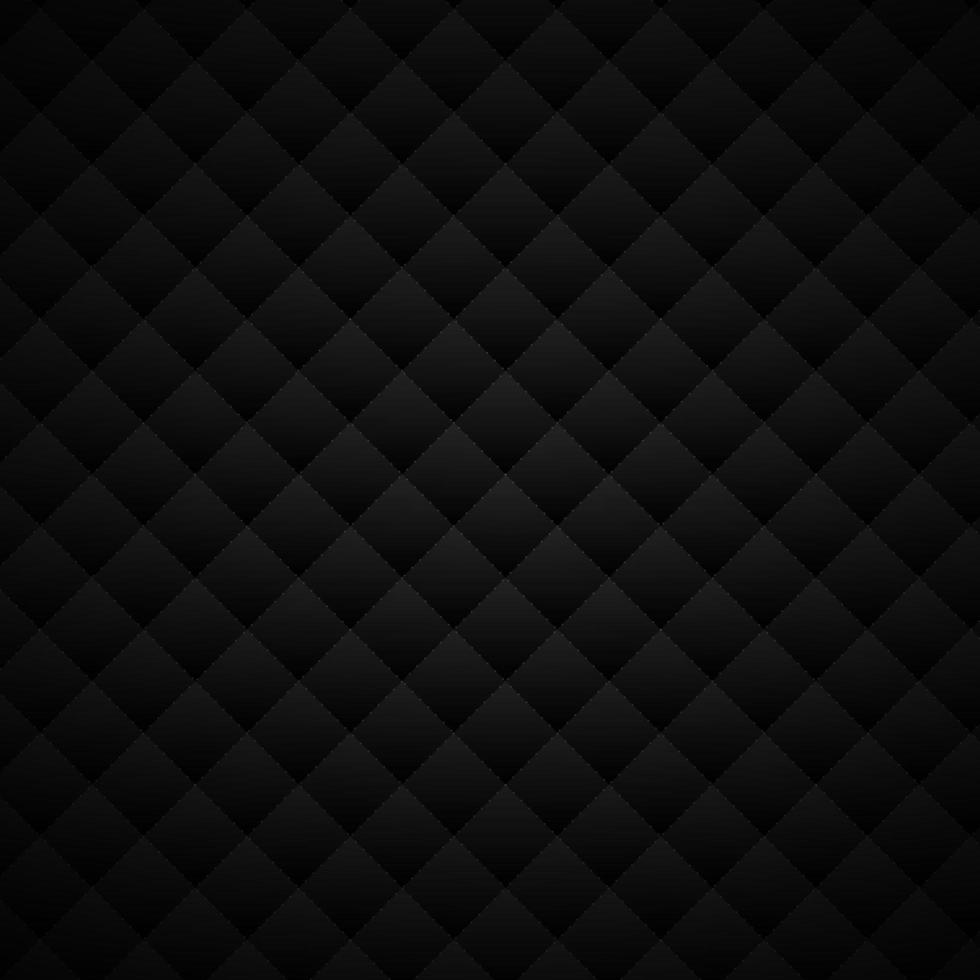 abstrato luxo estilo preto quadrados geométricos padrão de design com grade de linhas de pontos em fundo escuro. vetor