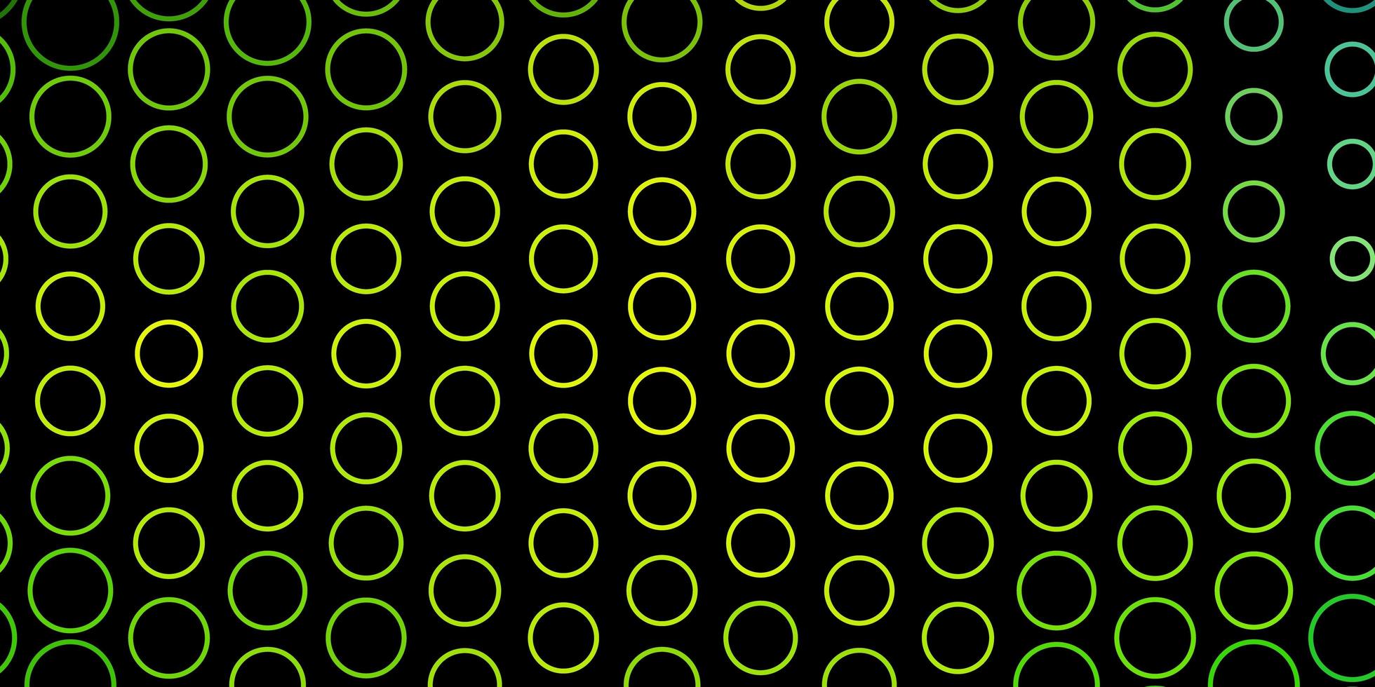 textura vector verde escuro com círculos.