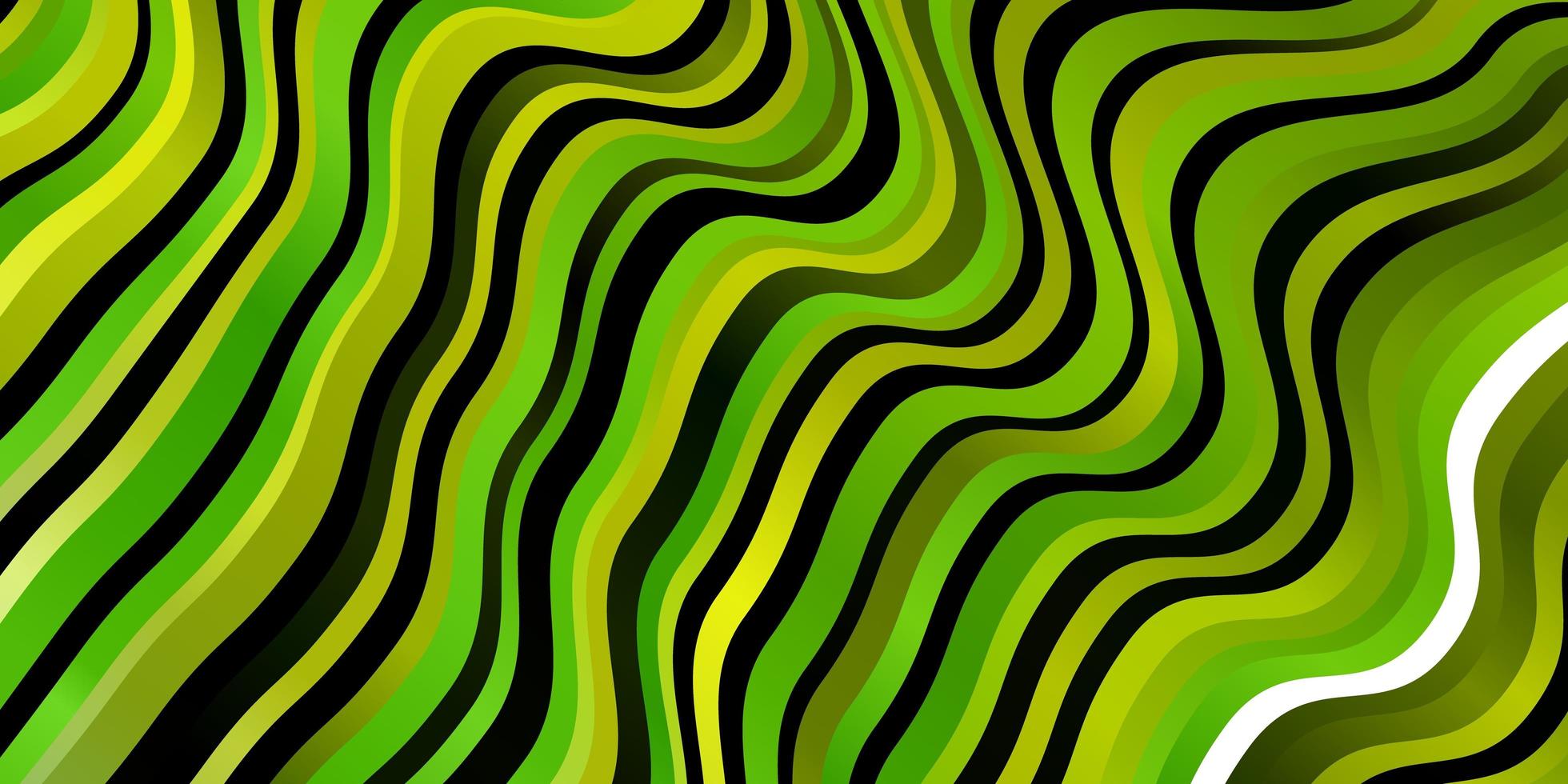 modelo de vetor verde e amarelo claro com linhas.