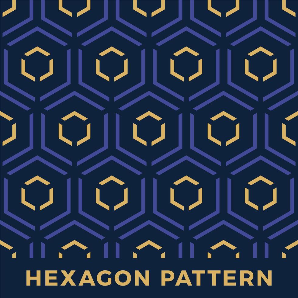 hexágono sem costura seta vetor padrão sem emenda