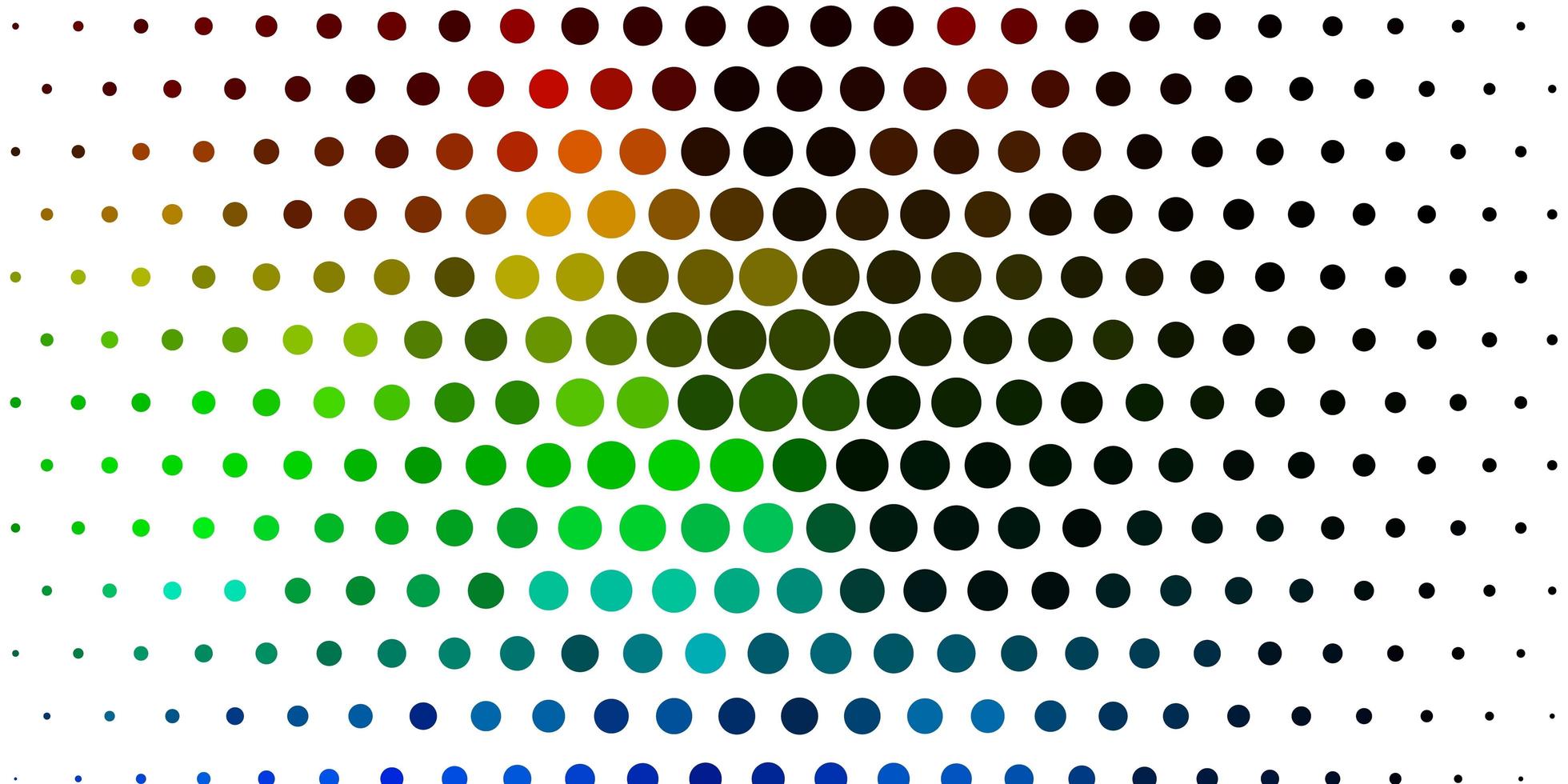 luz de fundo multicolor vector com pontos.