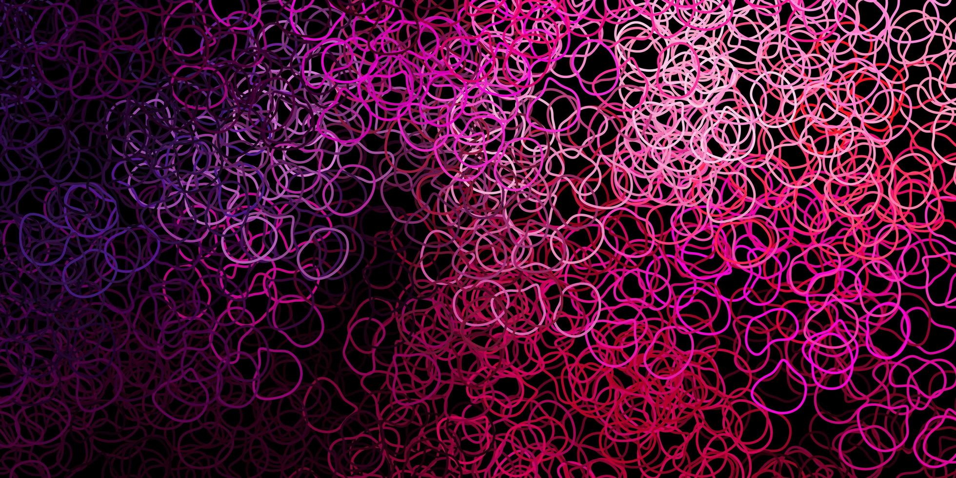 padrão de vetor roxo escuro, rosa com formas abstratas.